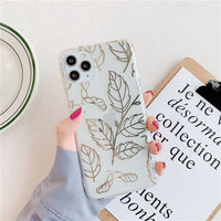 Leaf flower phone case