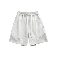 Stitching Terry College Style Casual Shorts