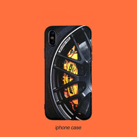 Luxury Soft Silicone Phone Case Sports Car Wheels Rims Vehicles