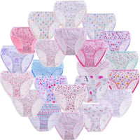 Cotton Children's Underwear Girls' Floral Multi-color Triangle