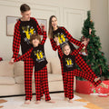 New Golden Deer Print Christmas Parent Child Pajama Set