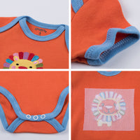 Class A Full Cotton 5 Enveloped Envelope Collar Baby Onesie