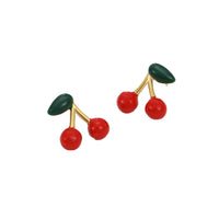 Unique Design Cute Cherry Stud Earrings