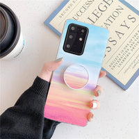 Mobile phone shell glossy marble pattern