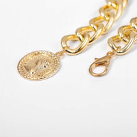 Retro Geometric Tassel Portrait Body Chain Female