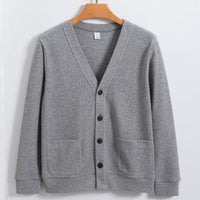 Machine Washable Xinjiang Cotton V-neck Sweatshirt Men