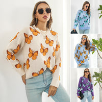 Y2K 3D Butterfly Sweater For Women