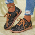 Retro Lace-Up Sneakers Fashion Casual Thick-soled Sports Shoes For Women Round Toe Slip On Casual Shoes