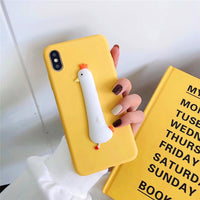 Three dimensional lovely silicone mobile phone case