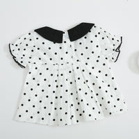 Two-piece baby girl blouse and pants