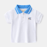 Cotton Summer Cartoon Boys And Girls Short Sleeve Top Baby