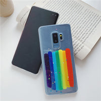 Glitter rainbow phone case