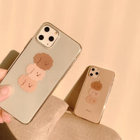 Simple frosted pattern silicone phone case