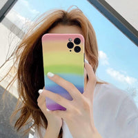 Rainbow line phone case