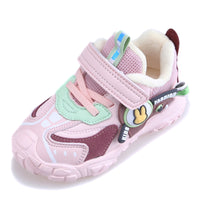 Children's short-pile quilted casual sneakers