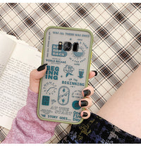 English label frosted phone case