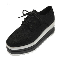 British Style Platform Women'S  Thick-Soled College Style Casual Shoes