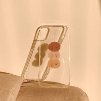 Simple frosted pattern silicone phone case