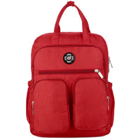 Nylon backpack college wind big school students large capacity multi-function backpack tide
