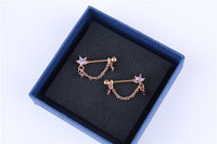 Metal color diamond breast nail