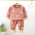 Children's velvet underwear set