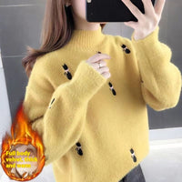 Waterproof Mink Velvet High Sense Women's Sweater Autumn And Winter New