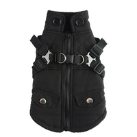 Dog Supplies Cotton Chest-Back Zip Jacket