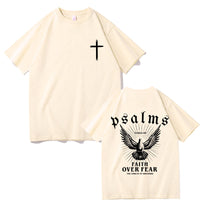 Jesus Faith Over Fear Christian Peace Dove Graphic T-Shirt