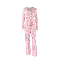 Women's Knitted Printed Camisole Three-Piece Set