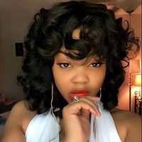 Women's Short European And American Afro Wig Synthetic Wigs