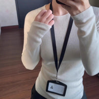 Round Neck Knitted Sweater For Women