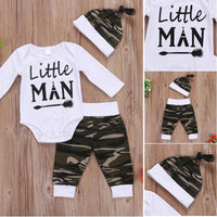 Letter-printed three-piece suit for children's wear