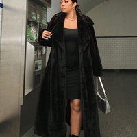 European And American Women's Clothing Long-cut Coat