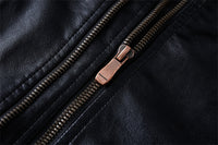 Large Size Men's Suit Parker Leather Jacket