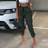 PU sexy leather pants
