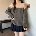 Pullover Sweater Half Turtleneck Temperament Youthful-looking Top
