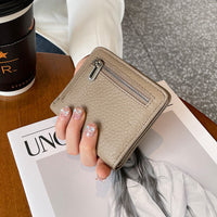 Women's Short Leather Wallet Large Capacity