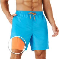 Anti-Embarrassment Quick-Dry Solid-Color Shorts