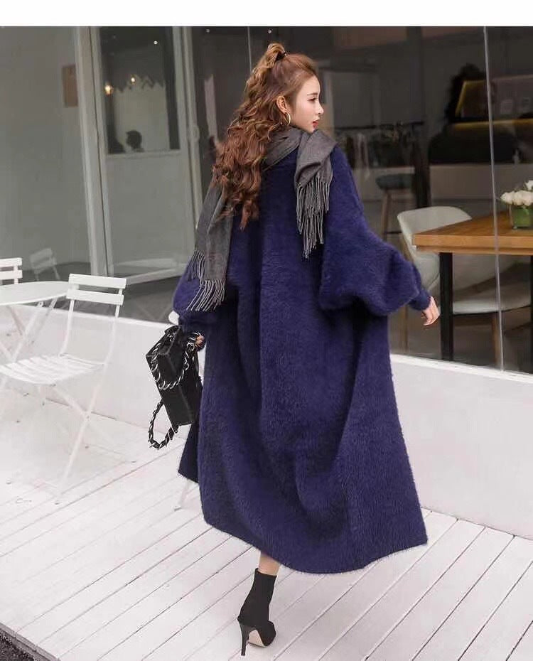 Solid Color Long Fashion All-match Sweater For Women