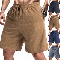 Men's Loose And Simple Tie-dyed Terry Casual Shorts