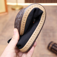Old Beijing Cloth Shoes Men's Breathable One Pedal Lazy Shoes