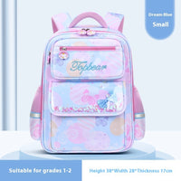 Cute Cartoon Large Capacity Spine Protection Children's Load Reducing Schoolbags