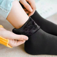Winter Plush Thickened Mid Height Warm Snow Socks