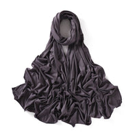 56 Colors Solid Color Modal Scarf Small Size Monochrome Jersey Veil Mercerized Cotton Scarf