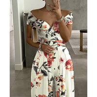 Women's One-shoulder Printed Jumpsuit Trousers