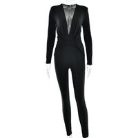 Sexy Deep V-neck Jumpsuit For Women