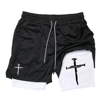Funny Face Printed Sports Shorts