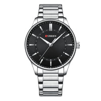 Mens Round Large-Dial Waterproof Watch