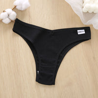 Threaded Cotton Low Waist Breathable And Comfortable Briefs