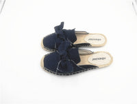Fisherman Shoes Women Embroidered Bowknot Flat Bottomed Lazy Slippers
